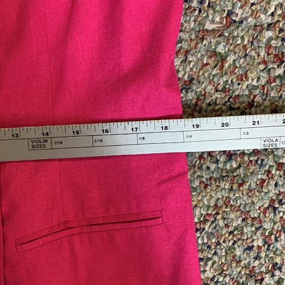 Vintage Brownstone Studio Pink Linen Blend Double-Breasted Women's Blazer Sz 12 - Picture 10 of 13